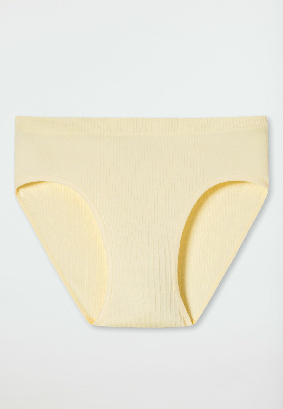 Women SCHIESSER Panties & Pants | Tai Panties Ribbed-Look Vanilla ...