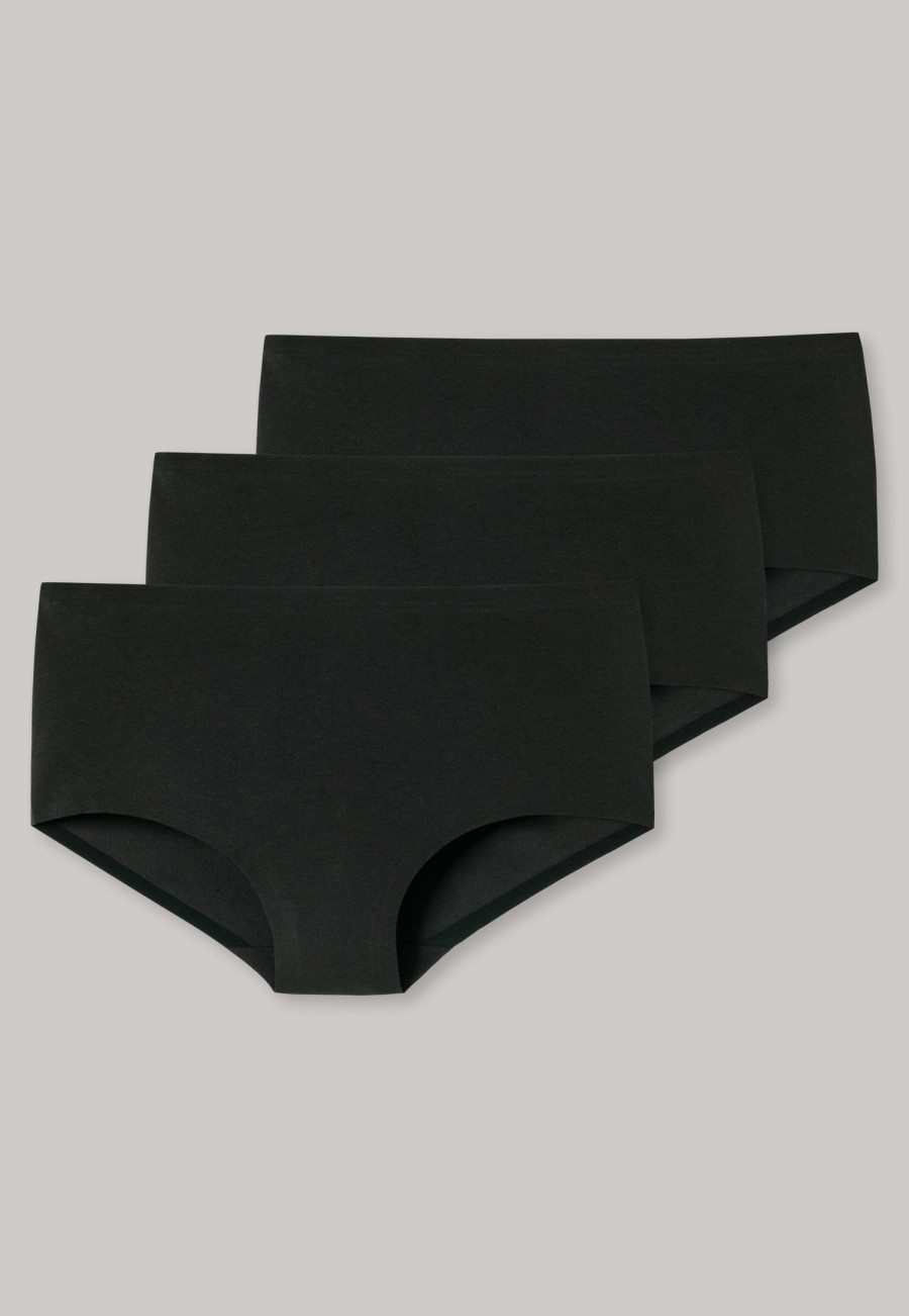 Children SCHIESSER Underwear | Boyshorts 3-Pack Invisible Cotton Black ...