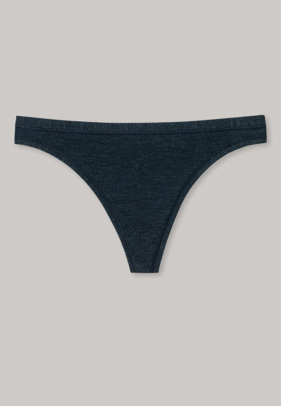 Women SCHIESSER Panties & Pants | String - Personal Fit Midnight Blue ...